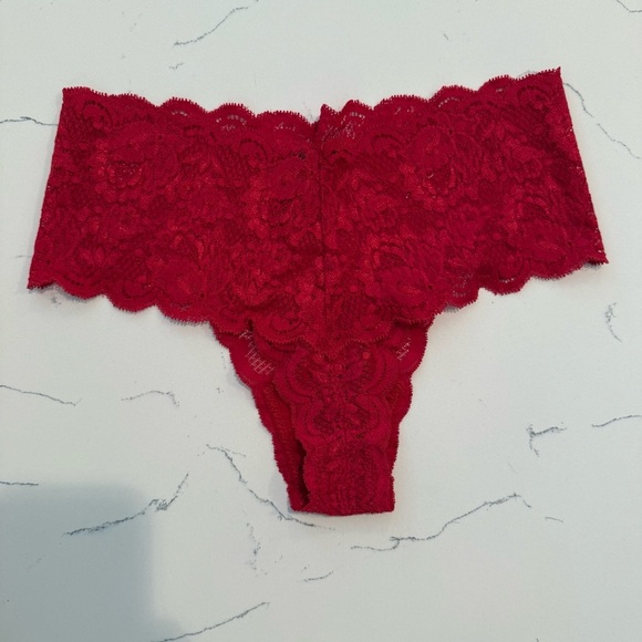 Cosabella Women’s Never Say Never Hottie Hotpant Red Lace Panties Small NWOT - Picture 4 of 10